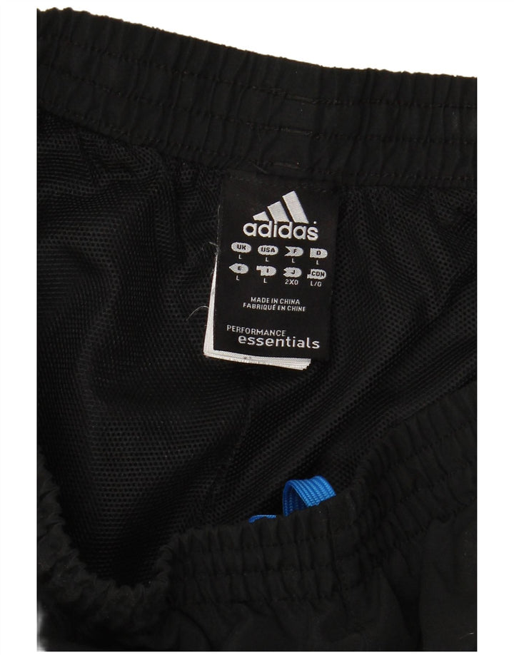 Pantaloni da tuta da uomo ADIDAS grandi neri in poliestere