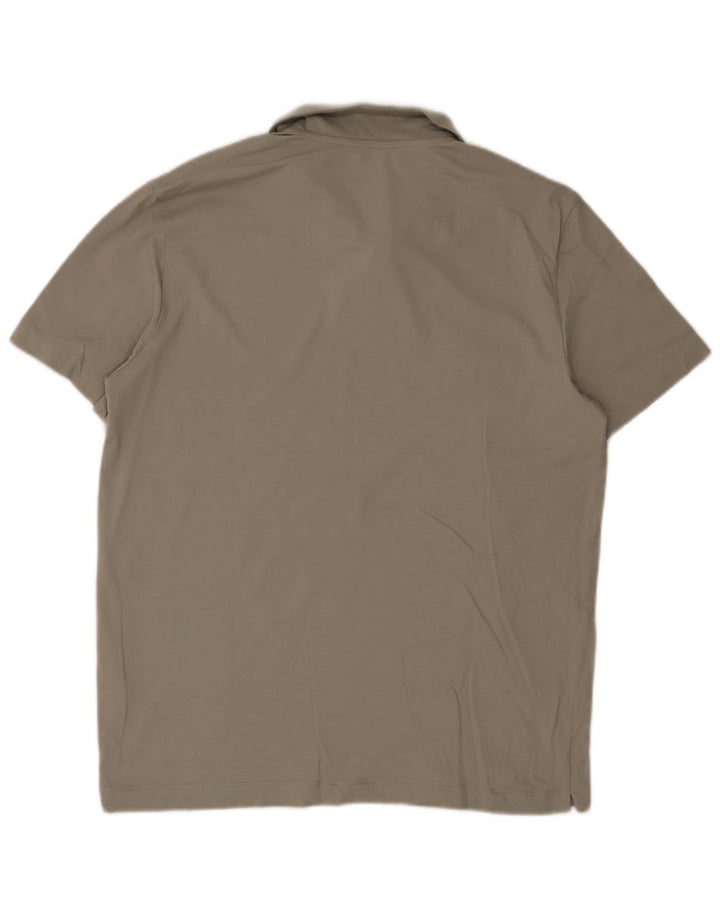 Polo da uomo Massimo Dutti XL in cotone kaki