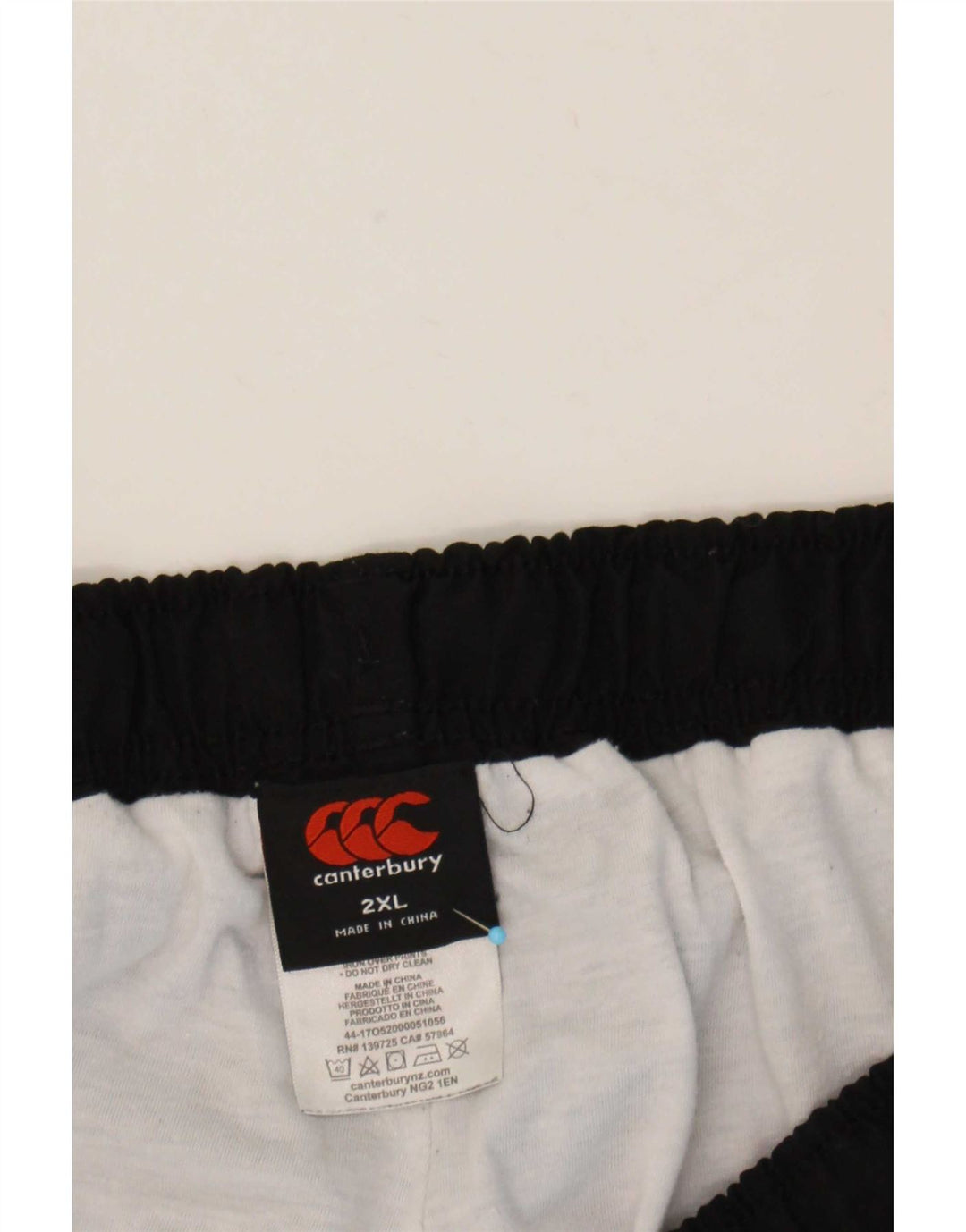 Pantaloni giacca a vento con grafica da uomo Canterbury 2XL poliestere nero