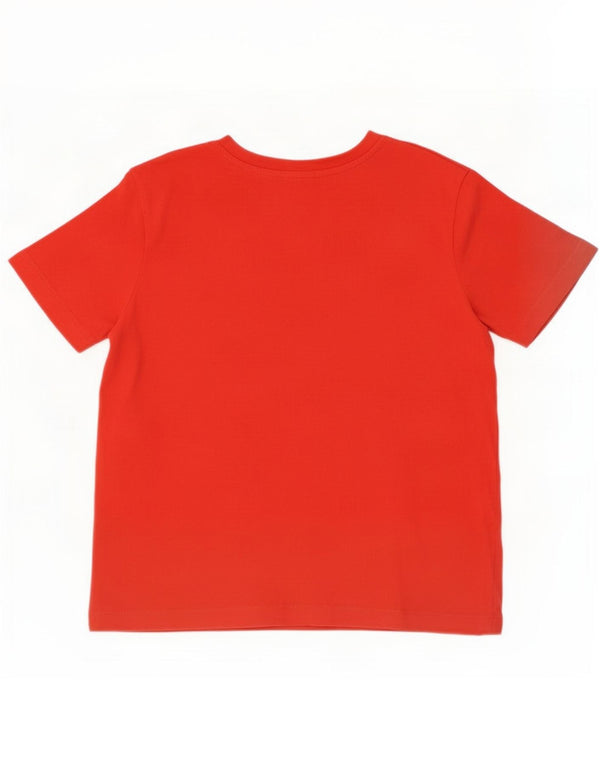 T-shirt grafica da donna Champion Top UK 10 piccola in cotone rosso