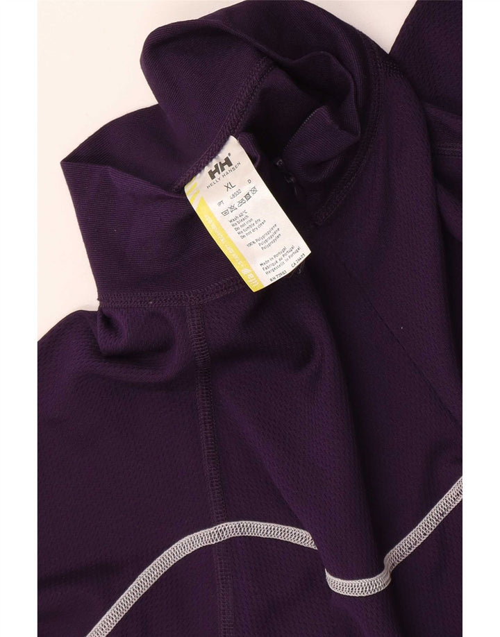 Top da tuta da donna con collo e zip Helly Hansen UK 18 XL Viola