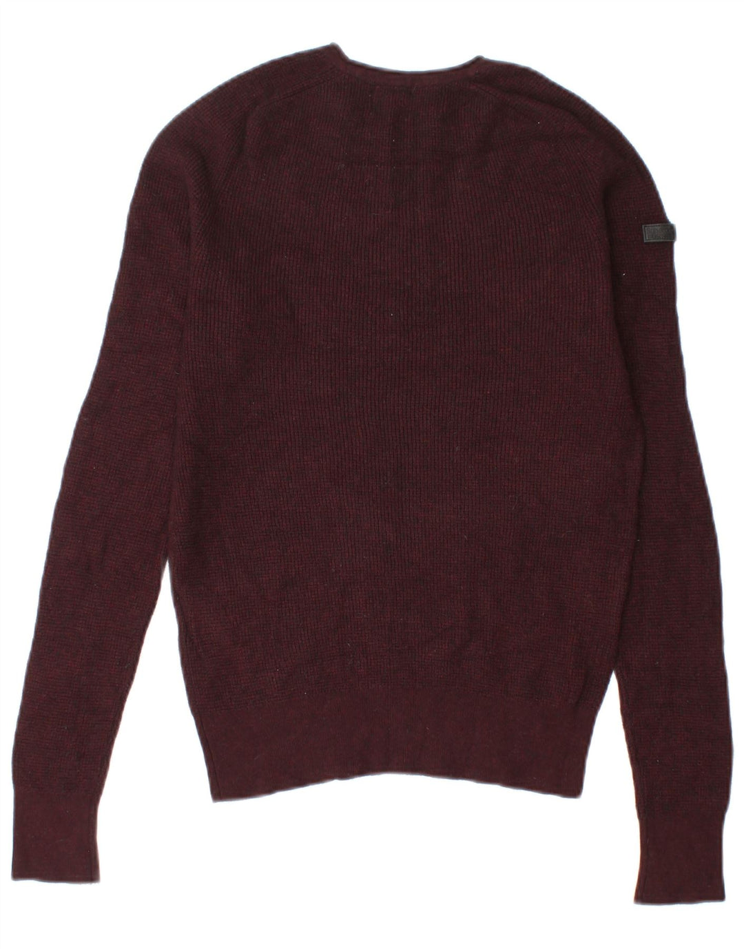 Maglione da donna con scollo a barca Superdry UK 12 Viscosa marrone medio