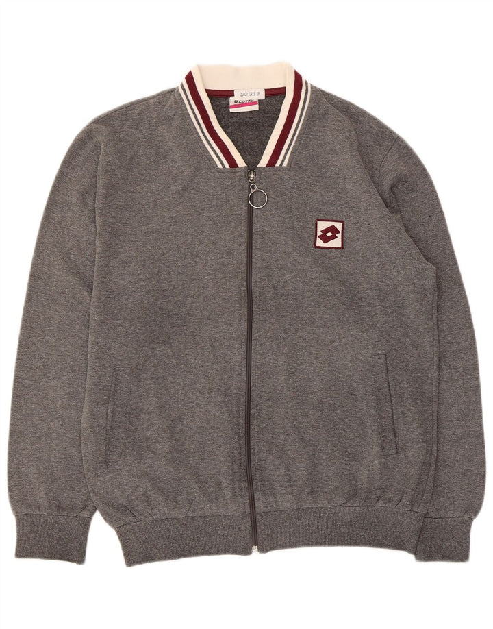 Giacca da tuta da donna Lotto UK 14 Cotone grigio medio