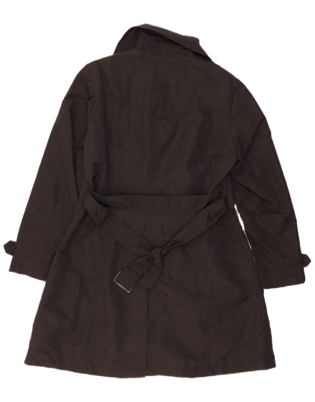 Trench da donna Marks & Spencer UK 14 grande poliestere nero