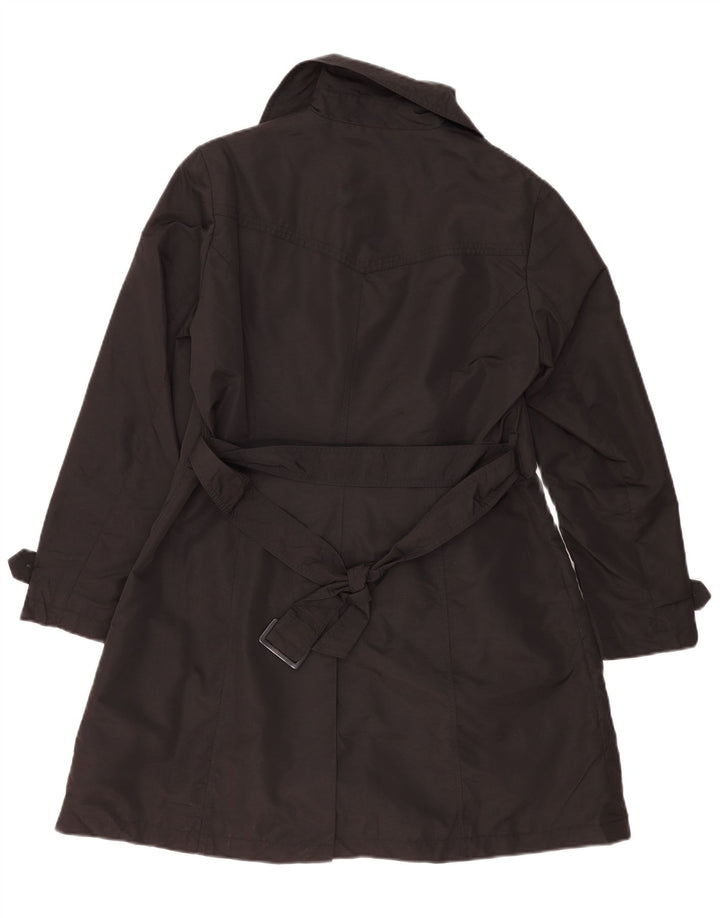Trench da donna Marks & Spencer UK 14 grande poliestere nero