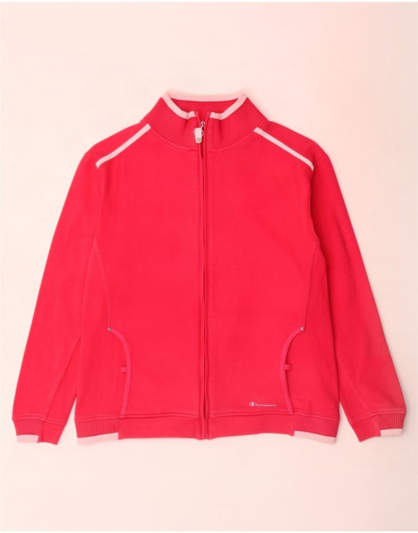 Giacca da tuta da donna Champion Easy Fit UK 16 Large Pink Colourblock