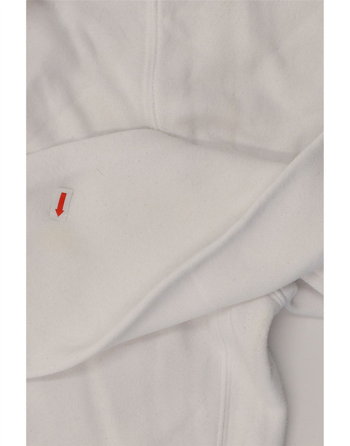 Felpa con cappuccio da uomo NIKE XL in cotone bianco