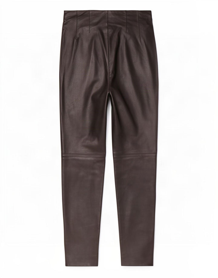 Pantaloni skinny in pelle da donna Zara piccoli W26 L27 poliestere nero