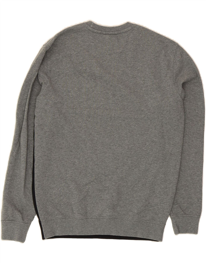 CHAMPION Mens Graphic Sweatshirt Jumper Small Grey Colourblock Cotton Vintage Champion and Second-Hand Champion from Messina Hembry 