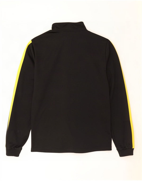 Giacca da tuta da uomo Kappa in poliestere color block medio nero