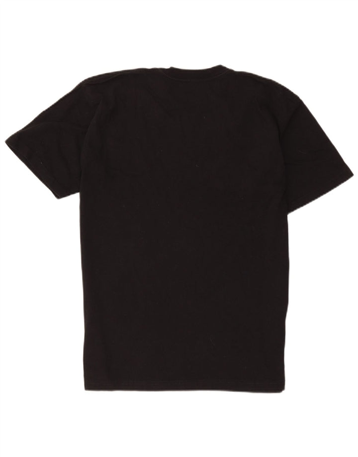 T-shirt grafica da uomo Budapest Hard Rock Cafe, cotone nero medio
