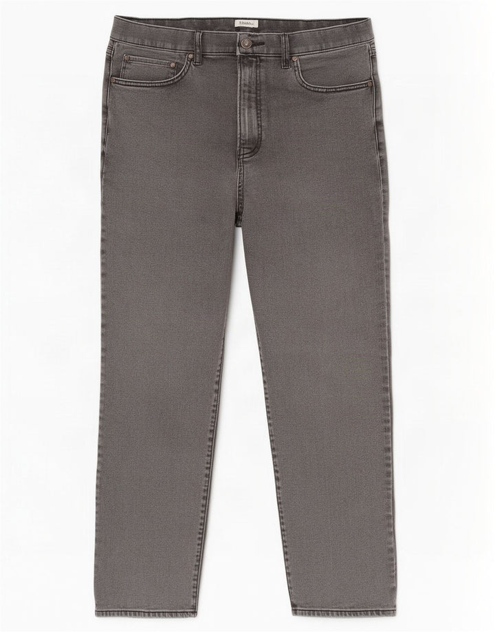 Jeans dritti regolari da uomo Marks & Spencer W36 L29 cotone grigio