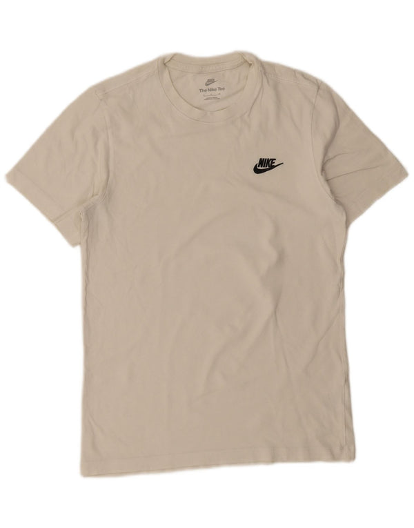 T-shirt Nike da uomo Top Small in cotone bianco
