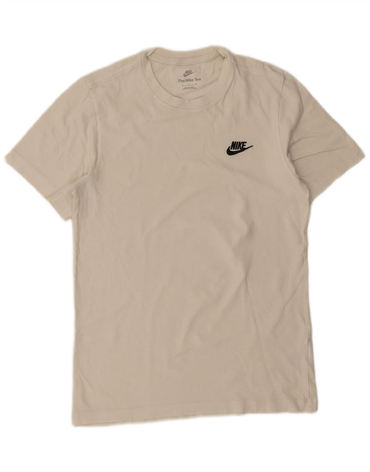 T-shirt Nike da uomo Top Small in cotone bianco