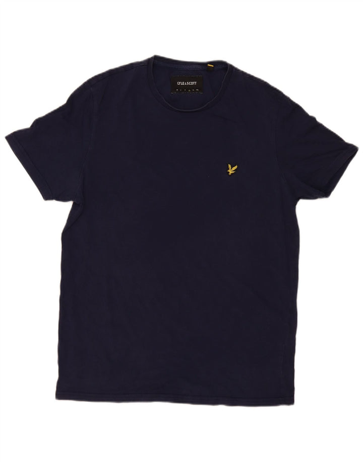 T-shirt da uomo Lyle & Scott Top grande in cotone blu navy