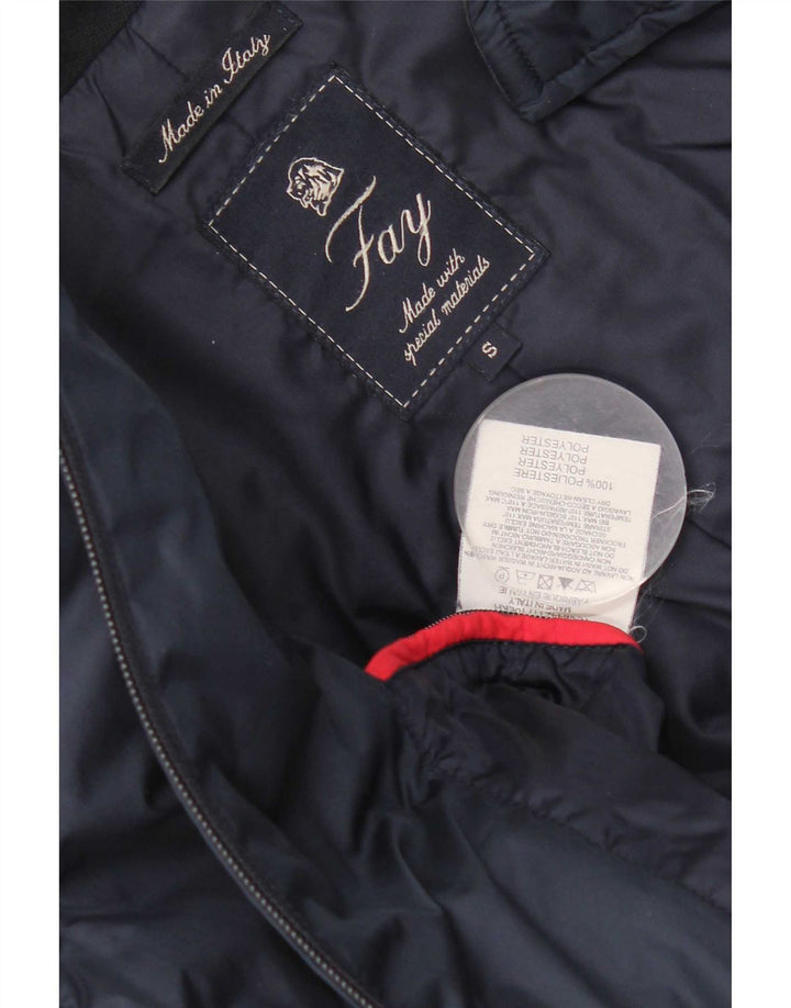 Giacca imbottita da uomo Fay UK 36 Small Poliestere blu navy