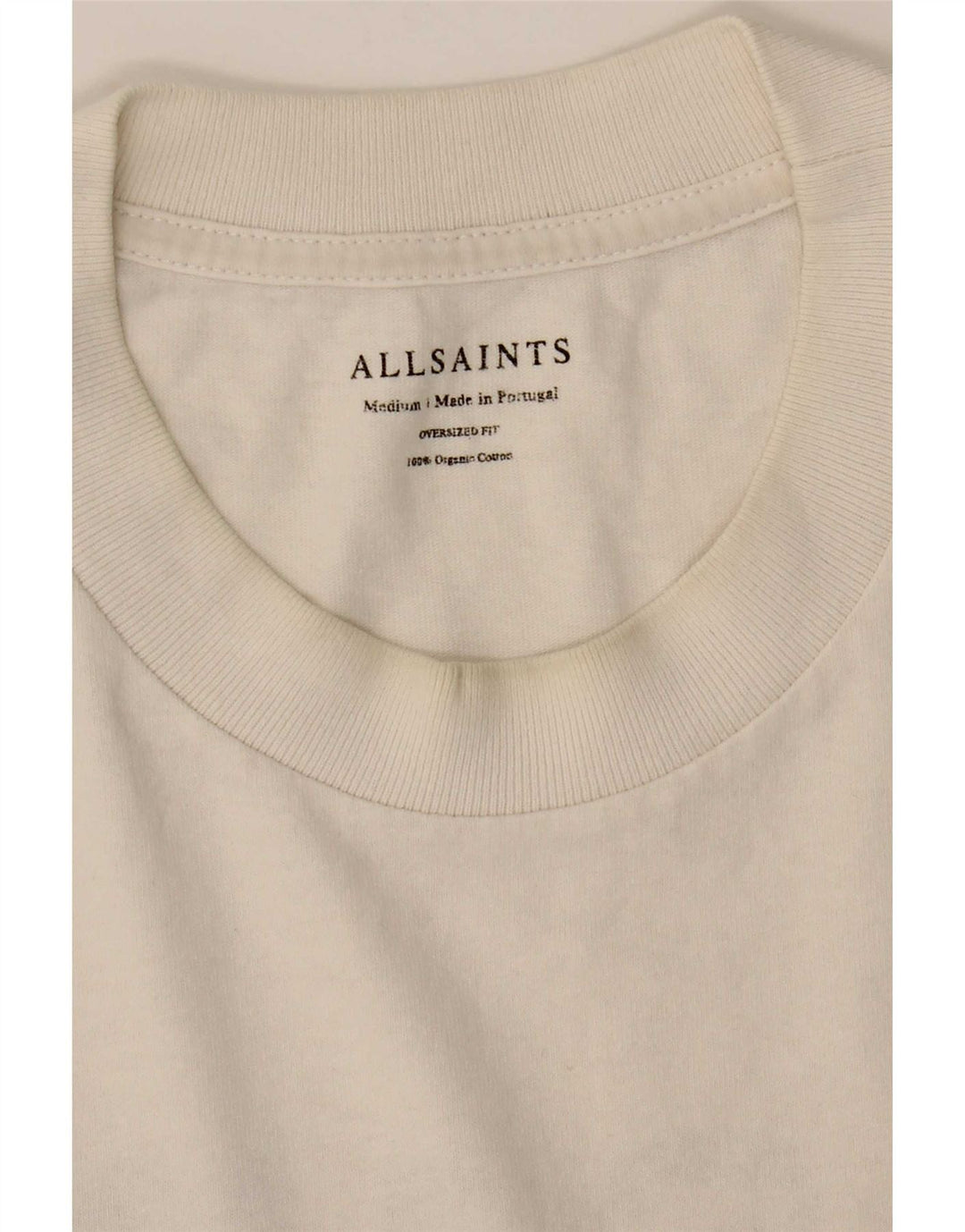 T-shirt grafica oversize da uomo di All Saints Top in cotone bianco medio