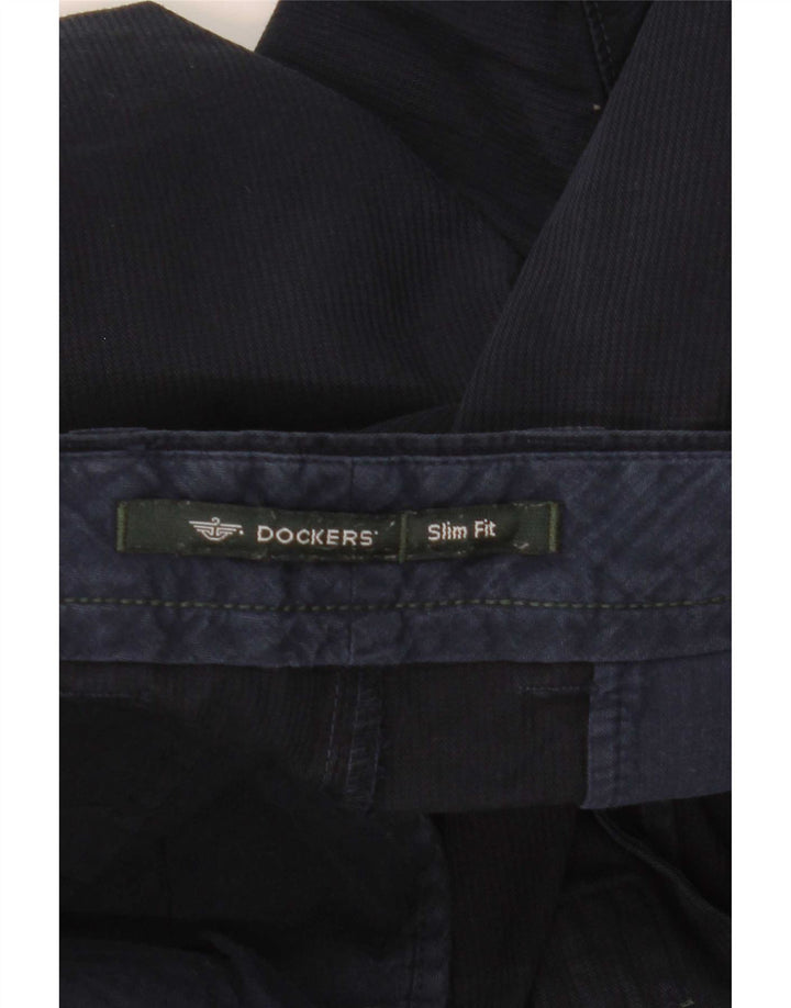 Pantaloncini chino slim fit da uomo Dockers W30 medio blu navy
