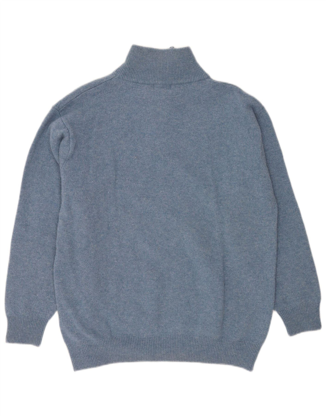 Maglione Kappa da uomo con zip e collo 2XL in lana vergine screziata blu