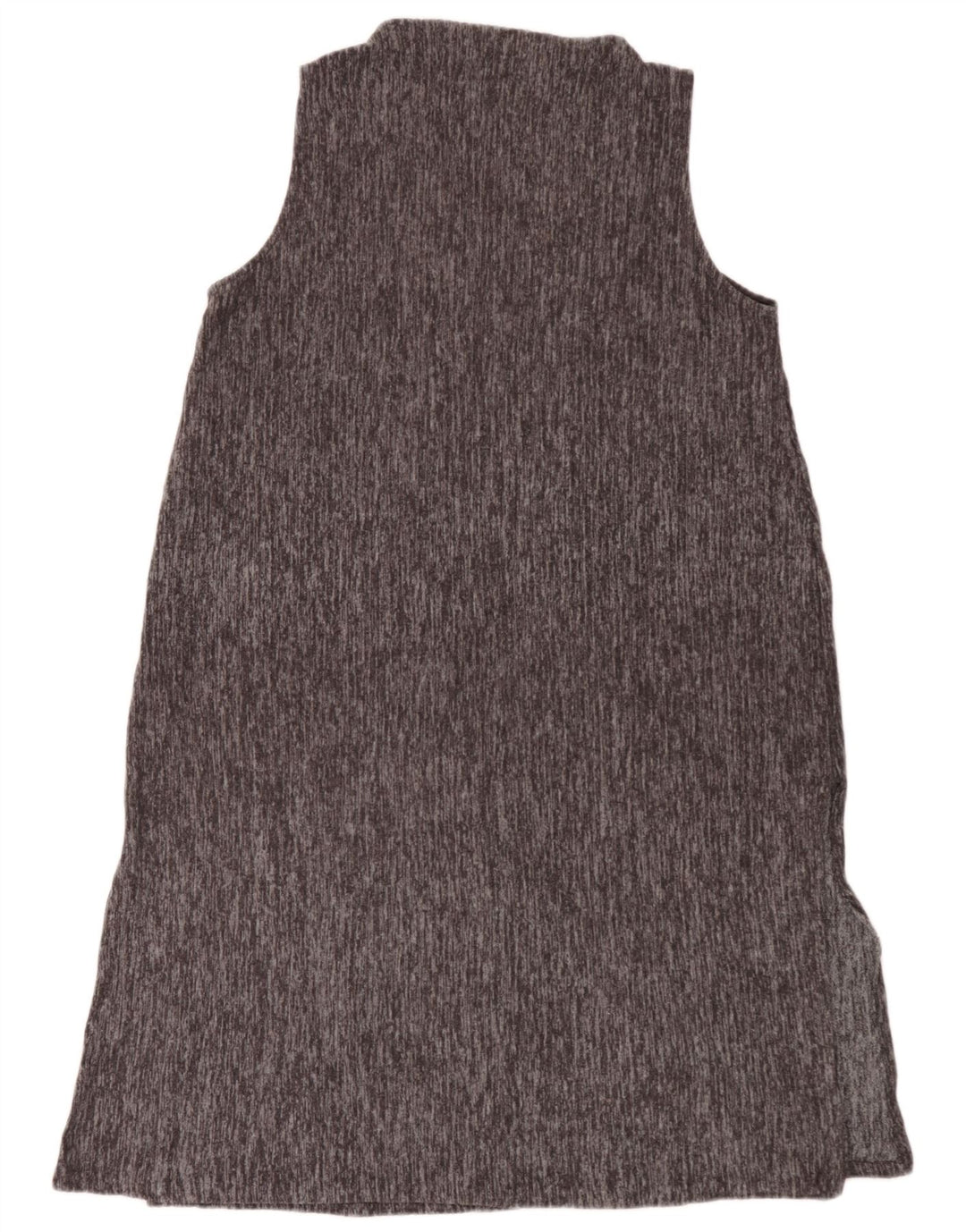 Abito basic senza maniche da donna Zara UK 16 Grande poliestere screziato grigio
