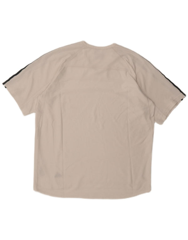 T-shirt Adidas Climacool da uomo Top XL poliestere bianco