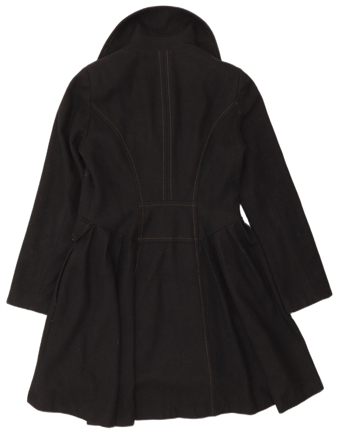 Cappotto da principessa da donna Topshop UK 12 lana nera media
