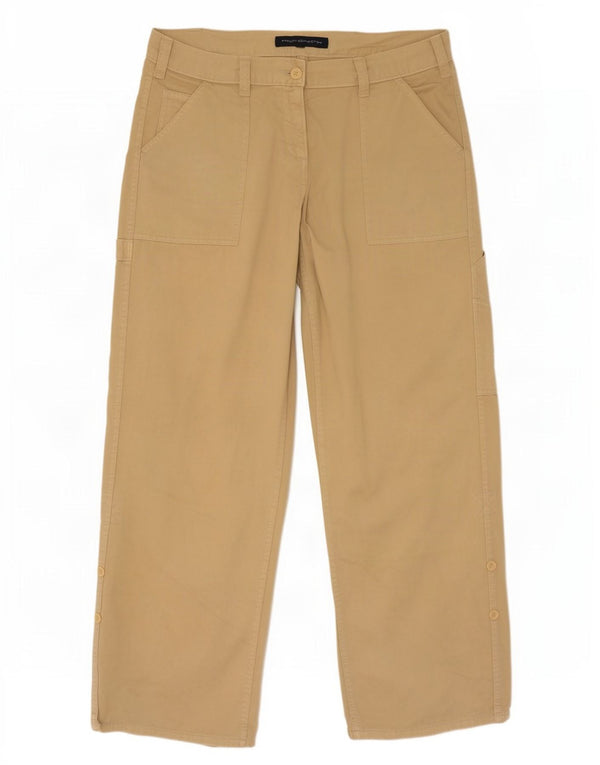 Pantaloni cargo dritti da donna French Connection UK 14 Large W34 L32 Beige