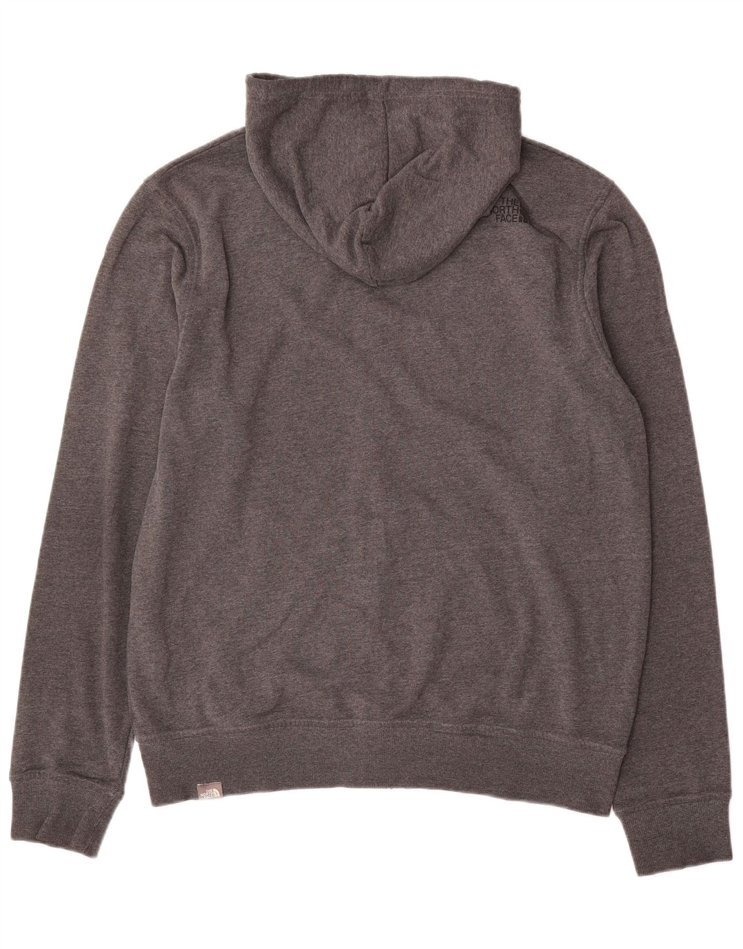 THE NORTH FACE Maglione con cappuccio e zip da uomo grande in cotone grigio