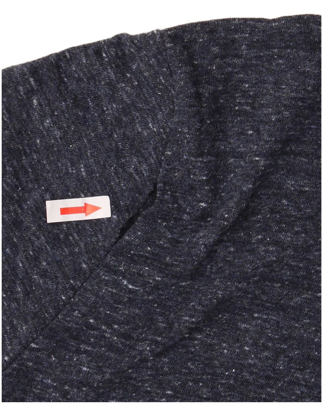 T-shirt grafica da uomo SUPERDRY Top in cotone chiazzato blu navy medio