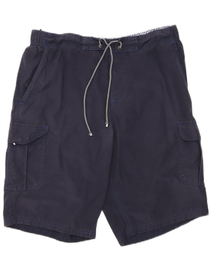 Pantaloncini da bagno da uomo Marks & Spencer grandi in cotone blu navy
