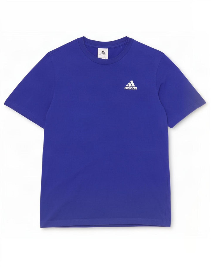 T-shirt Adidas da uomo Top Small in cotone blu