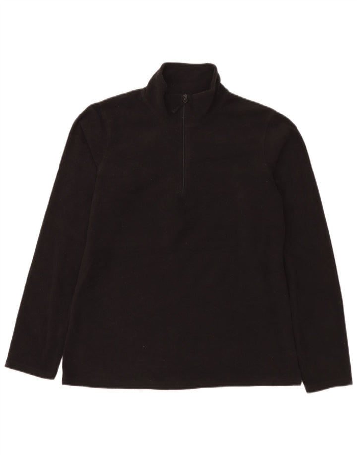 Maglione in pile da donna con collo e zip Mountain Warehouse UK 14 medio nero