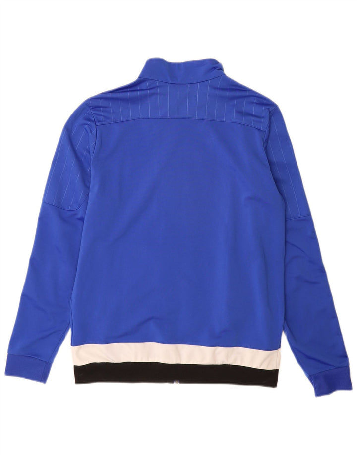 Giacca da tuta da ragazzo Adidas 13-14 anni in poliestere color block blu