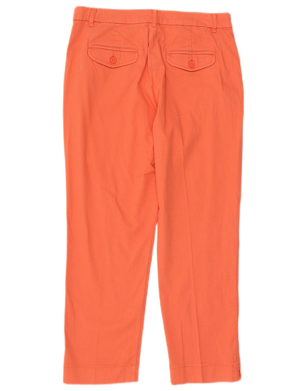 Pantaloni cropped da donna Benetton UK 12 Medium W30 L25 Cotone rosa