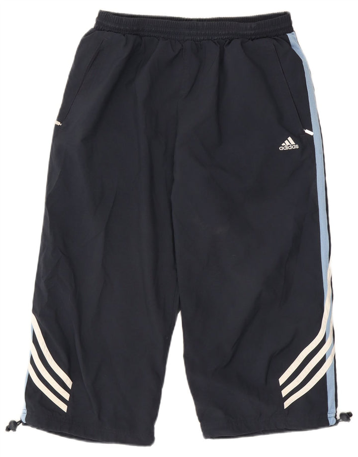Pantaloncini sportivi Adidas Climacool Bermuda da uomo di grandi dimensioni in poliestere blu navy
