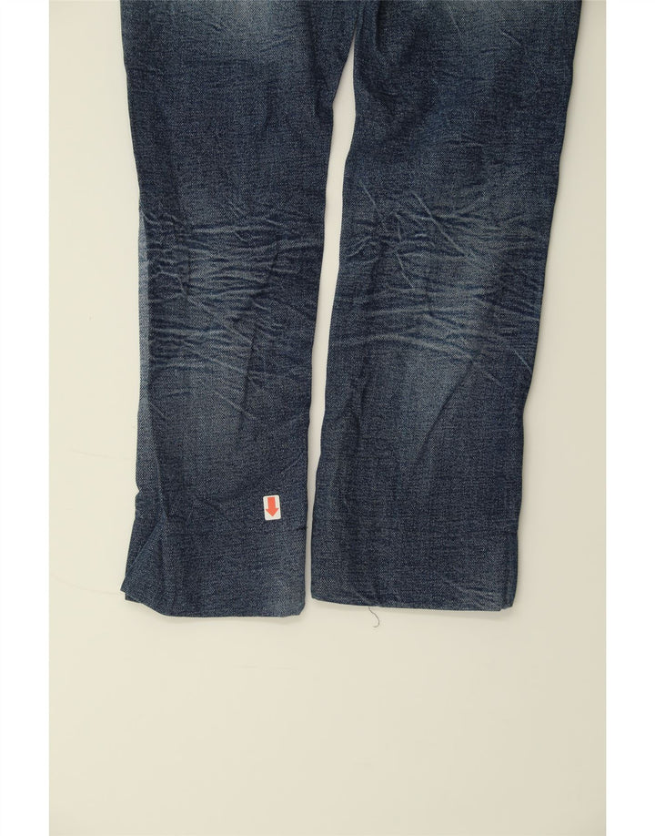 JACK & JONES Mens Distressed Straight Jeans W30 L24 Blue Cotton Vintage Jack & Jones and Second-Hand Jack & Jones from Messina Hembry 