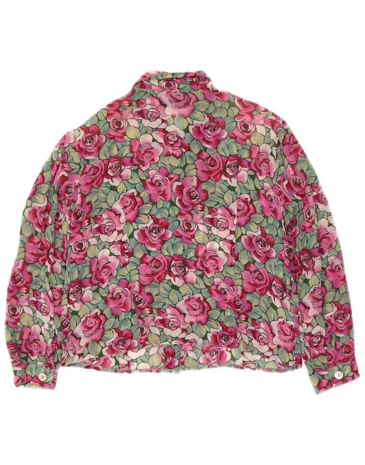 NADIA Camicetta da donna con maniche a 3/4 IT 44 Medio Floreale multicolore