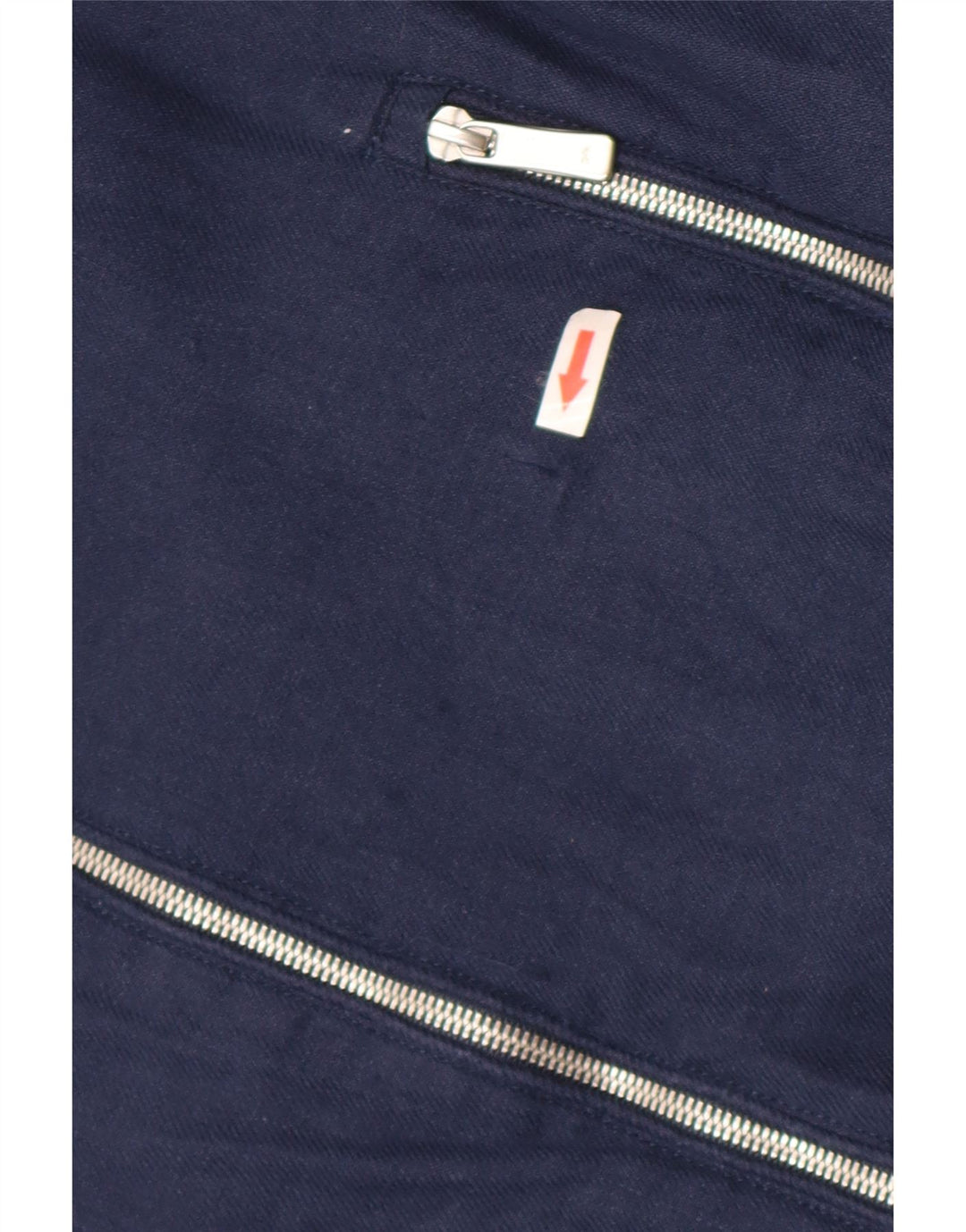 Giubbotto bomber da uomo Zara UK 40 grande lino blu navy
