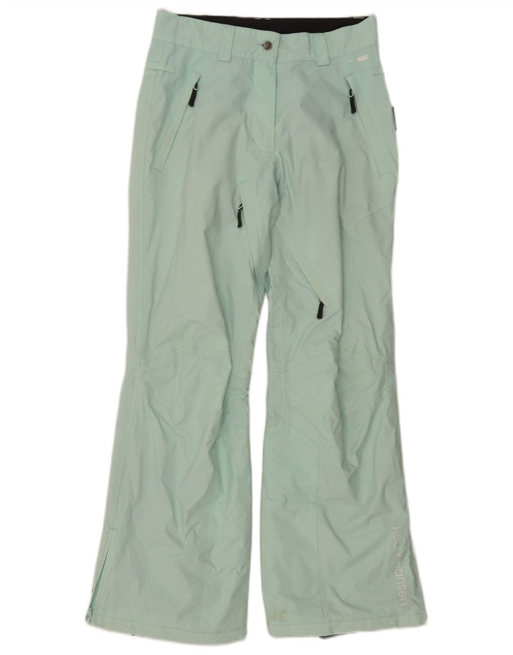 Pantaloni da sci a gamba larga da donna Helly Hansen UK 6 XS turchese poliammide