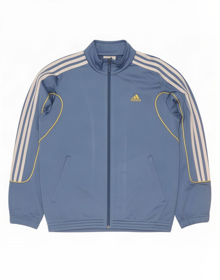 Giacca da tuta da ragazzo Adidas 11-12 anni in poliestere blu