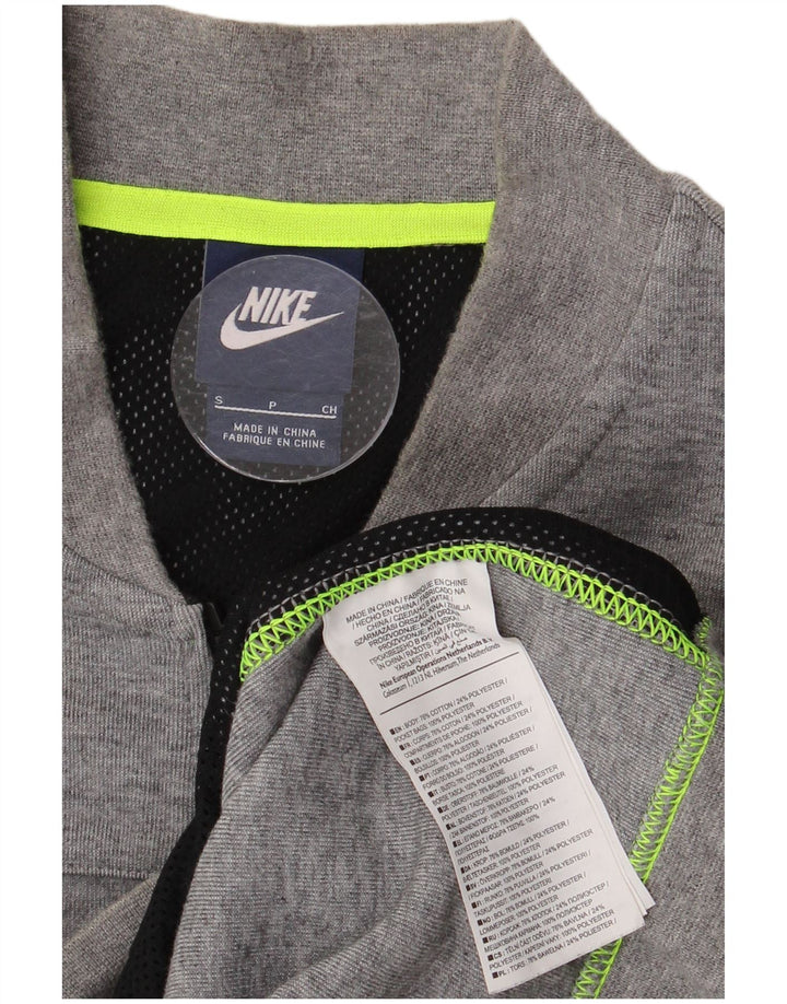 Giacca da ginnastica da uomo NIKE piccola in cotone grigio
