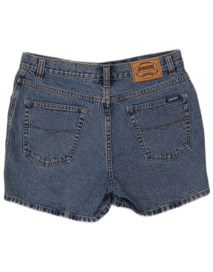 Pantaloncini di jeans da donna Jeanagers W33 grandi cotone blu