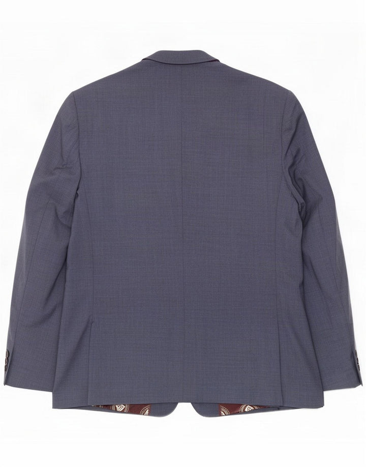 Ted Baker Giacca blazer a 2 bottoni da uomo UK 44 2XL Lana blu
