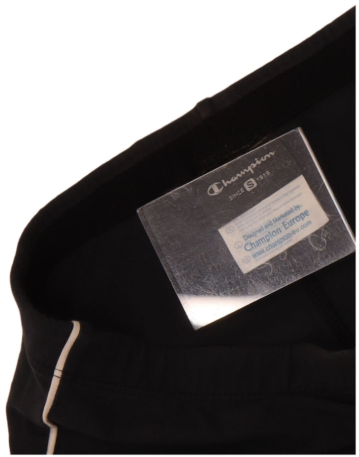 Pantaloni da tuta da donna Champion UK 8 piccoli in cotone nero