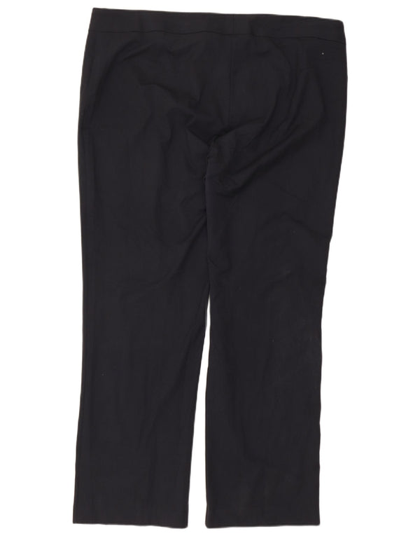 Pantaloni casual dritti da donna Marks & Spencer UK 22 3XL W44 L32 Blu navy