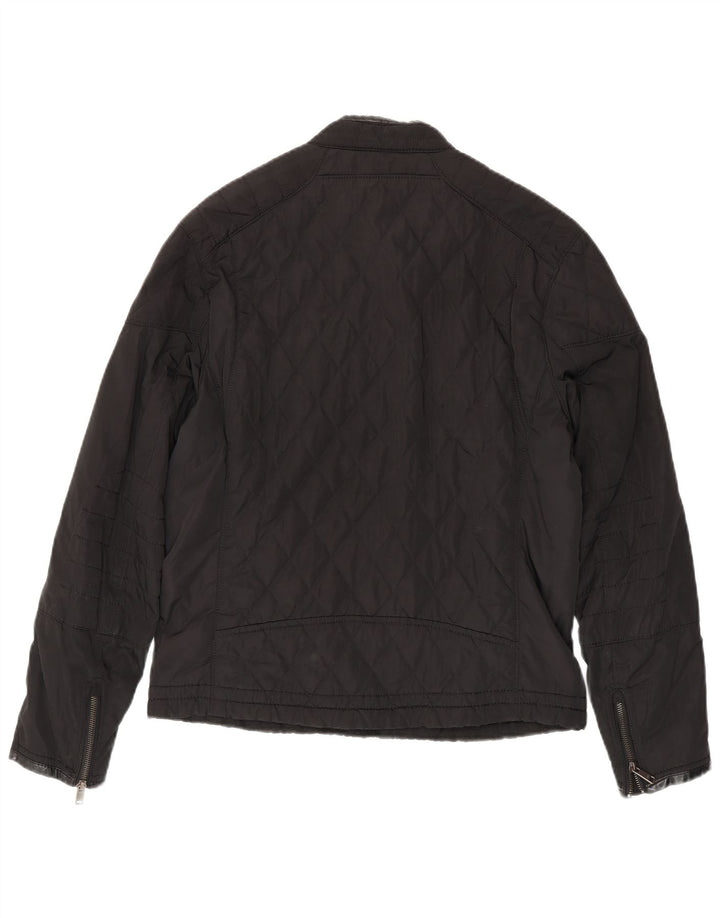 Giacca trapuntata da uomo Zara UK 40 grande poliestere nero