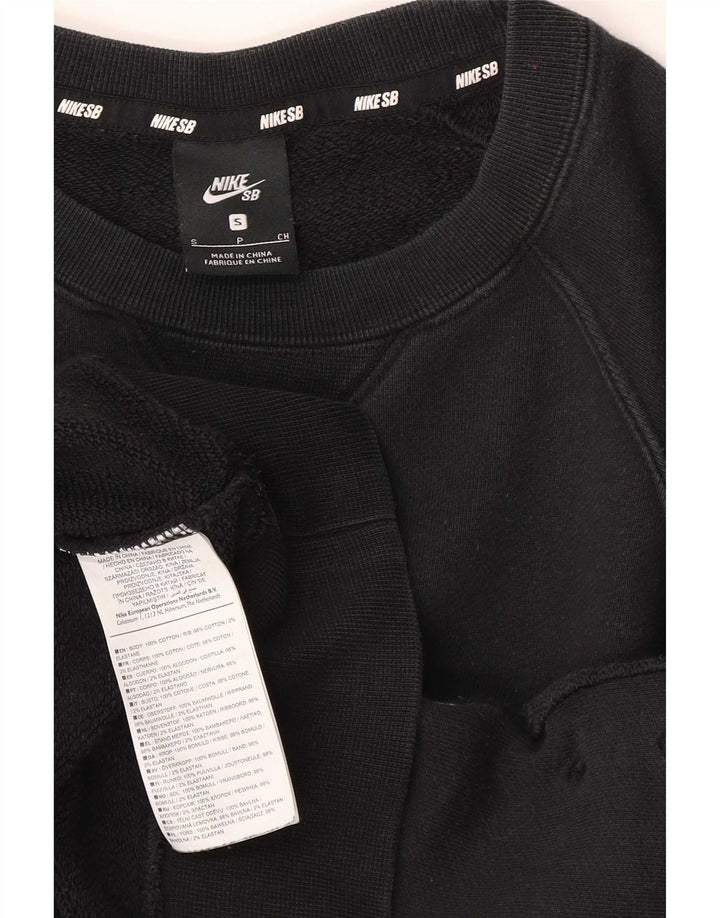 Felpa Nike da uomo, piccola, in cotone color block nero