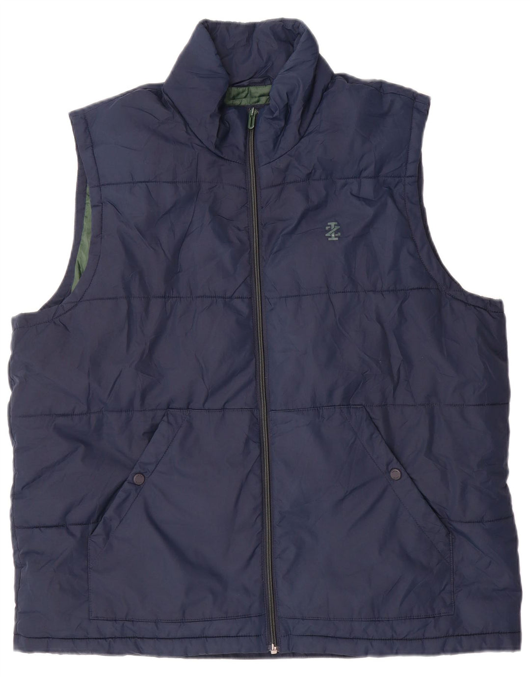 Gilet imbottito da uomo IZOD UK 42 XL poliestere blu navy