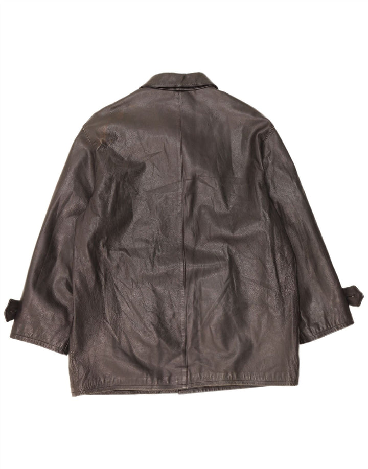 Giacca in pelle da uomo Daniel Hechter IT 52 XL Nera