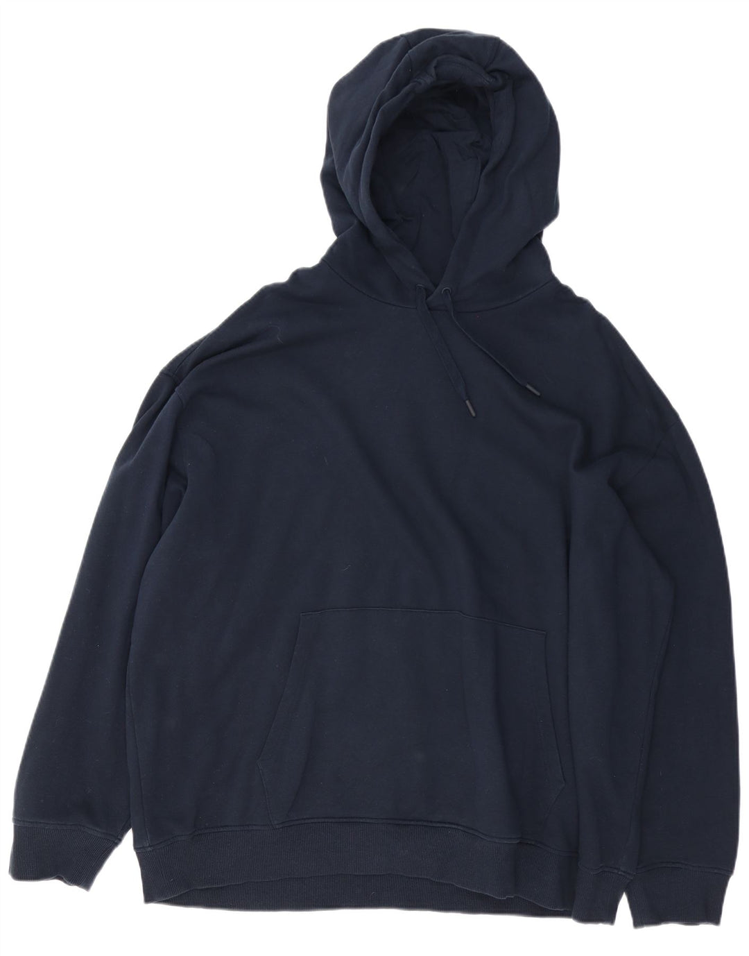 MARKS & SPENCER Felpa con cappuccio oversize da uomo 2XL Cotone blu navy